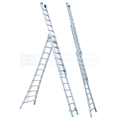 Afbeelding van Euroscaffold 3 delige reformladder Fusion 3x12 sporten