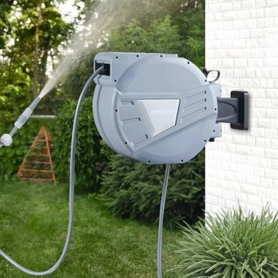 Afbeelding van Waterslanghaspel Amersfoort grijs 30m + 2m pro.tec
