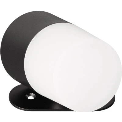 Afbeelding van LED oplaadbare wandspot Magnetics, zwart/wit, dimbaar, CCT, IP44