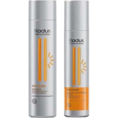 Afbeelding van Kadus Professional Sun Spark Shampoo + Leave In Conditioning Lotion 250ml bundel/set/pakket Haibu by Kapperskorting.com