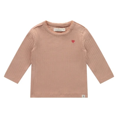 Afbeelding van A Tiny Story Tshirt Rib Hartje Zalm 50