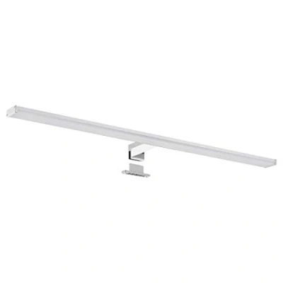 Afbeelding van SEBSON® Led spiegellamp, 80 cm, voor badkamer, IP44, opbouw + klemlamp, neutraal wit, 4000 K, 780 x 108 44 mm, 15 W, 1100 lm, aluminium, make up licht