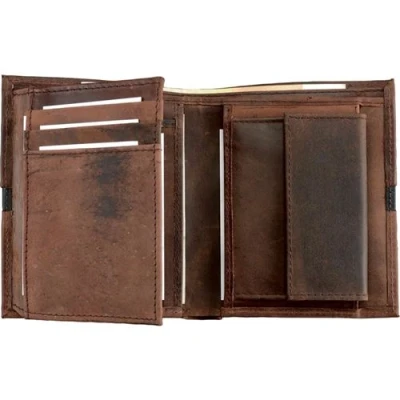 Image de Alassio Portefeuille, cuir, format haut, marron foncé