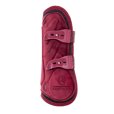 Image de Kentucky Protèges Tendons Bamboo Elastic Velvet Bordeaux L