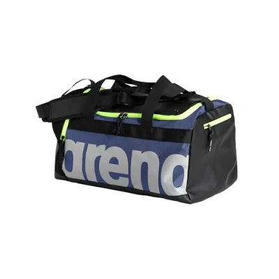 Afbeelding van arena Spiky III Duffle 40 Sporttas voor zwembad, strand, fitness en vrije tijd, reistas van waterdichte stof natte kleding met verstelbare schouderriem, strandtas, liter