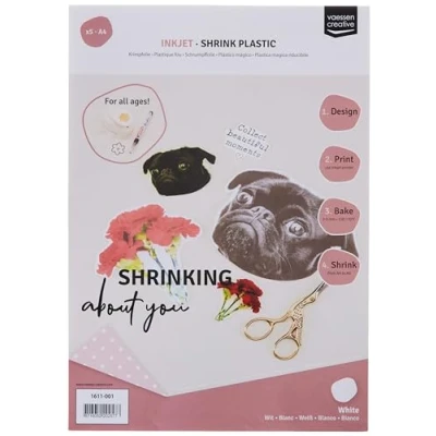 Afbeelding van Vaessen Creative Krimpfolie inkjet A4 Wit 5 stuks