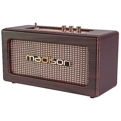 Afbeelding van Madison FREESOUND VINTAGE WD Oplaadbare luidsprekerbox met USB &amp; Bluetooth 2 X10W