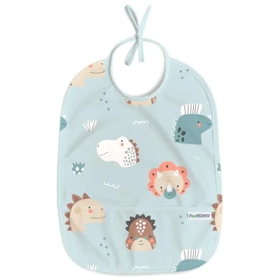 Afbeelding van Nombear ® Mouwloos Baby Spenen Slabbetje Waterdichte Slabbetjes 6 12 Maanden voor Door Geleide Spenen, Mouwloze Voedingsslipjes, Peuter Slabbetje, Babyvoeding Slabbetjes, 1 stuk
