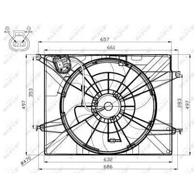 Image de Ventilateur de refroidissement moteur nrf 47561
