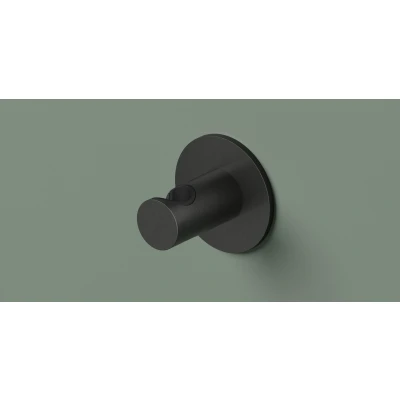 Afbeelding van Hotbath Wandsteun Geborsteld Zwart PVD AC514MBP
