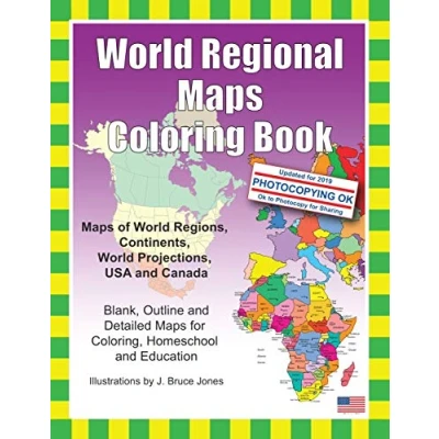 Afbeelding van World Regional Maps Coloring Book