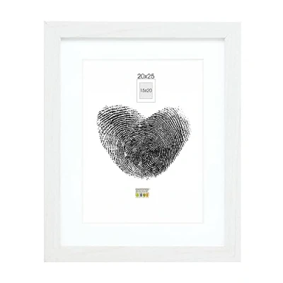 Afbeelding van Deknudt witte fotokader met passe partout 20x25 S66KF1