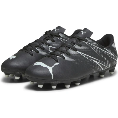 Afbeelding van Puma Attacanto FG/AG JR Unisex Voetbalschoenen voor kunstgras kinderen, Maat: 38.5, Black/silver mist Kunststof