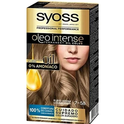 Afbeelding van Permanente Kleur Syoss Olio Intense Geen ammoniak Nº 7,58 Blond Zand