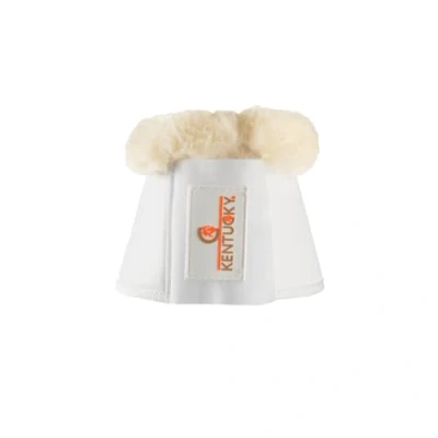 Afbeelding van Kentucky Horsewear Paarden Springschoenen Sheepskin Leather Wit Maat XXL