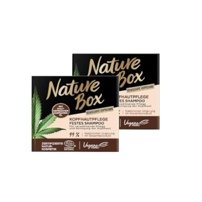 Afbeelding van Nature Box Hennep Hoofdhuidshampoo 2 x 85 g (85 g)