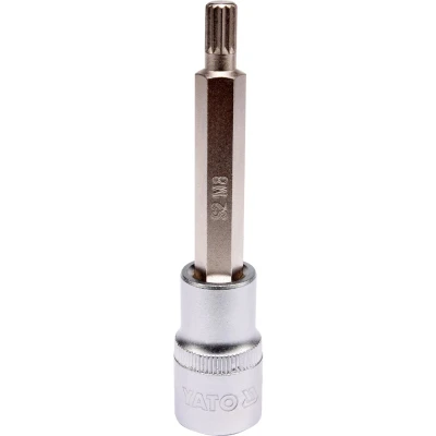 Afbeelding van YATO YT 04352 Steeksleutelelement 1/2 3120 M8 Chroom vanadium staal Spline