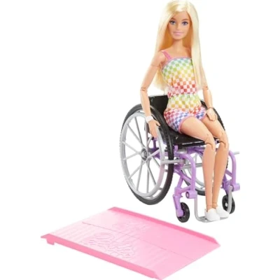 Image de Fauteuil Roulant Blonde Poupée 3 Ans Et +