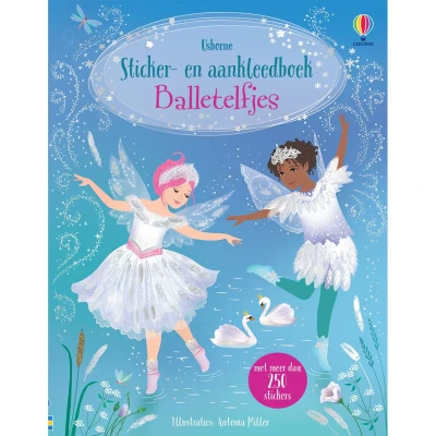 Afbeelding van Uitgeverij usborne sticker en aankleedboekje balletelfjes