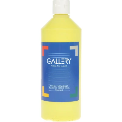 Afbeelding van Gallery plakkaatverf, flacon van 500 ml, lichtgeel plakkaatverf