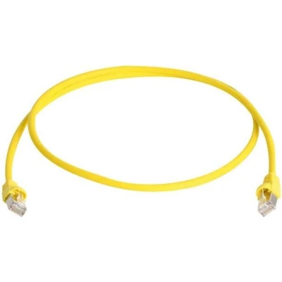 Afbeelding van Telegärtner L00001A0088 RJ45 Netwerkkabel, patchkabel CAT 6A S/FTP 2.00 m Geel Vlambestendig, Snagless,