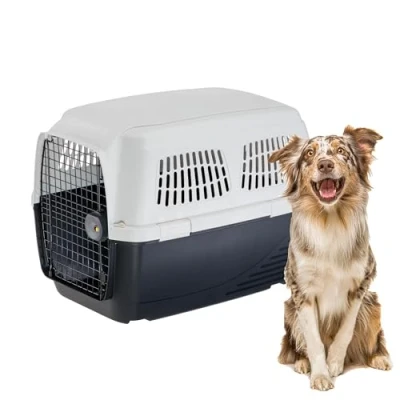 Afbeelding van Ferplast Vervoersbox Clipper 5 Wit&amp;Zwart Hondentransportbox 87x57x60 cm