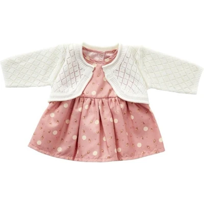 Afbeelding van Byastrup Kledingset Babypop Gebreid 45 Cm Roze