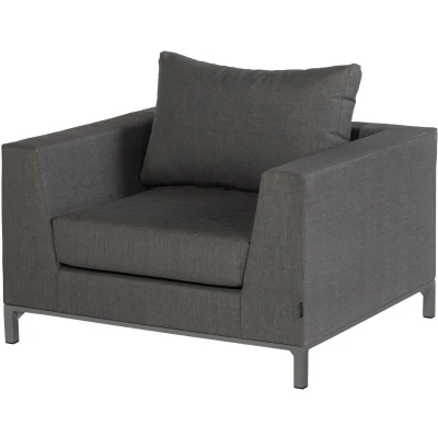 Afbeelding van Exotan Sicilië Loungetoel Tuin Aluminium Ash Grey 100x88x60