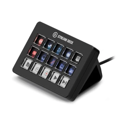 Afbeelding van Elgato Stream Deck Scissor Keys Flow Controller met aanpasbare macrotoetsen voor OBS, Twitch, Discord, Teams, Photoshop en meer: Windows 10, macOS 13 of hoger