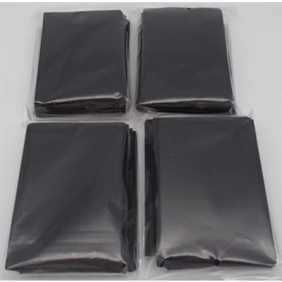 Afbeelding van docsmagic.de 4 x 60 dubbele zakken, mat, zwart, maat S, 62 89 cm, YGO CFV mini hoesjes, zwart