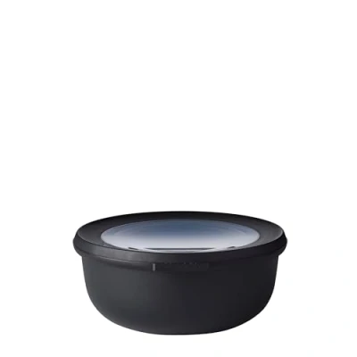 Image de Mepal Bol Multifonction Cirqula Rond Boîte Conservation Alimentaire avec Couvercle Convient comme de Hermétique pour le Réfrigérateur, Micro ondes &amp; Congélateur 750 ml Nordic black