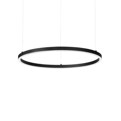 Afbeelding van Ideal Lux hanglamp Oracle Slim Ø 70 cm zwart 3.000 K