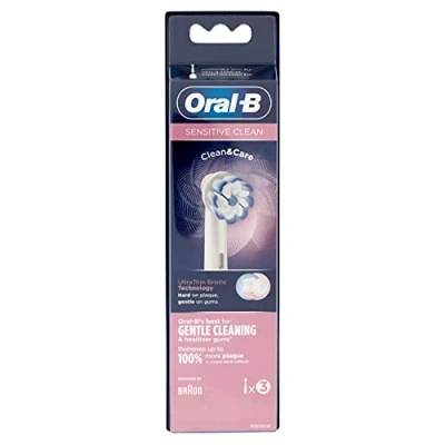 Afbeelding van Oral B, Borstels + opzetstukken, Sensitive Clean Clean&amp;Care (3 x)