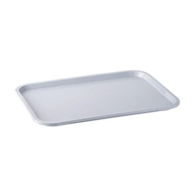 Image de APS Fast Food Tray, Plateau de Service incassable et Lavable au Lave Vaisselle, Made in Germany, 35 x 27 cm, Hauteur 2 Gris
