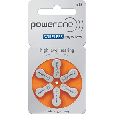 Afbeelding van Power One gehoorapparaat batterijen type p13 30