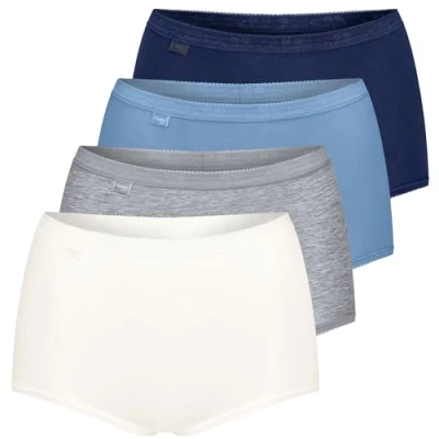 Afbeelding van sloggi Basic+ Maxi 4 pak Dames Onderbroek Veelkleurig 17 Maat 46