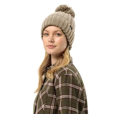 Afbeelding van Jack Wolfskin Highloft Knit Muts Dames Anis Groen Mutsen