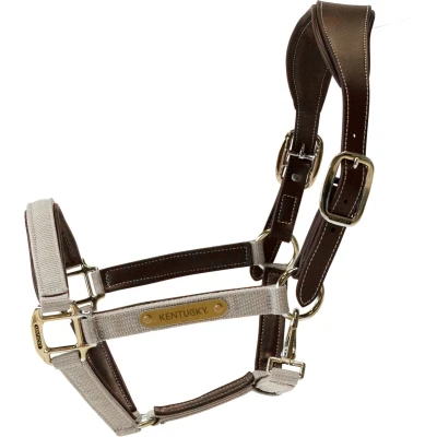 Afbeelding van Kentucky Horsewear Anatomisch Halster Beige Nylon Maat Full