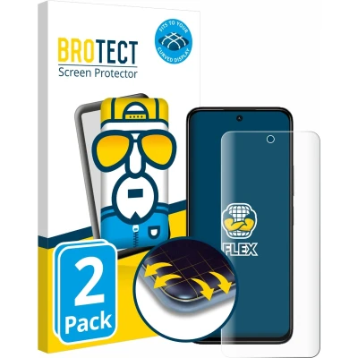 Afbeelding van BROTECT Screenprotector voor Xiaomi Redmi 13 Folie Beschermfolie transparant volledig dekking (2 Stuks)