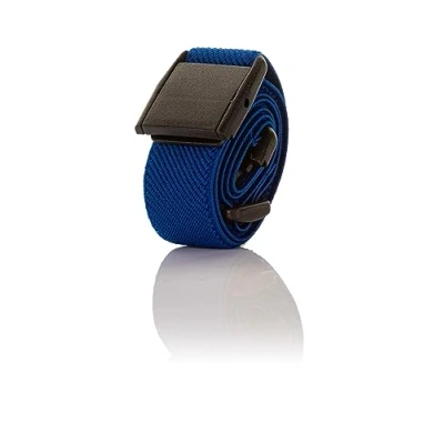 Afbeelding van Olata Elastische uniseks volledig verstelbare riem met kunststof gesp, Royal Blauw