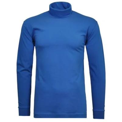 Afbeelding van RAGMAN Basic T shirt met coltrui lange mouwen voor heren, Admiral 718