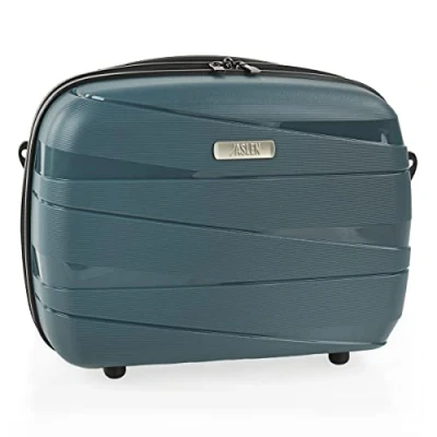 Afbeelding van JASLEN Vanity Hard Case Toilettas voor dames op reis met grote capaciteit, licht en robuust, Metallic Blauw