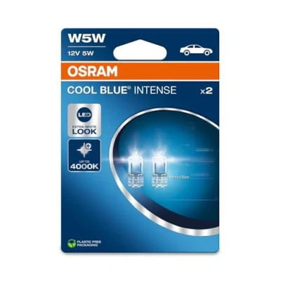 Image de 2 ampoules w5w 12v osram cool blue