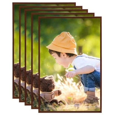 Afbeelding van Fotolijsten 5 st voor wand of tafel 70x90 cm MDF bronskleurig