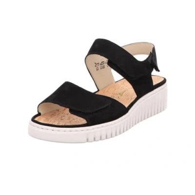Afbeelding van Waldlaufer 955001 191 001 dames sandalen sportief maat 37 (4) zwart