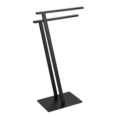 Image de Wenko Porte serviette design métal Lirio L. 20 x H. 76 cm Noir