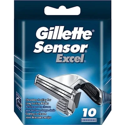 Afbeelding van 10x Gillette Scheermesjes Sensor Excel 10 stuks