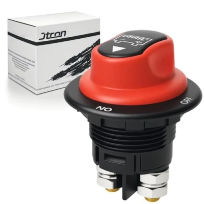 Afbeelding van Jtron Motorfiets batterijschakelaar 12V 32V 100A CONT.150A INT. 29mm mini batterij ontkoppelingsschakelaar voor marine, boot, caravan, jacht, bus