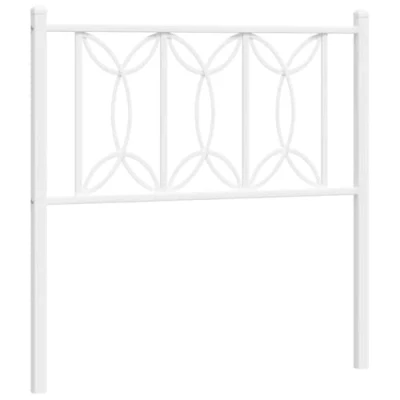 Afbeelding van Hoofdbord 75 cm metaal wit