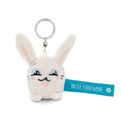 Afbeelding van sleutelhanger &quot;Best Friends! 5cm wit een trouwe metgezel voor rugzak of tas, groot en klein 62045